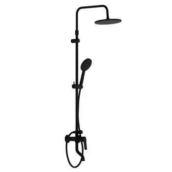 Душевая стойка Damixa Jupiter 977740300 с изливом, черная