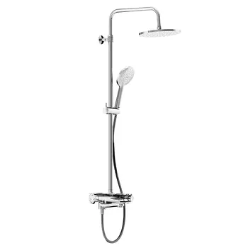 Душевая стойка Damixa Jupiter 977760000 с термостатом и изливом, хром