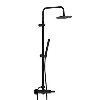 Душевая стойка Damixa Scandinavian Pure 936710300 со смесителем черная