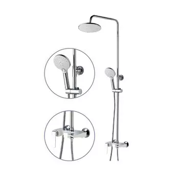 Душевая стойка Fashun A2451-8 хром, белый, с изливом