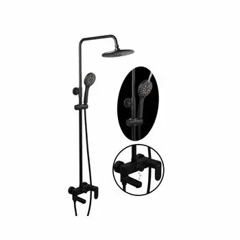 Душевая стойка Fashun A2482-7 черный, с изливом