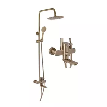 Душевая стойка Fashun A52401-21 бронза, с изливом