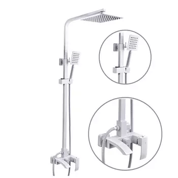 Душевая стойка Fashun A52418-8 белый, с изливом