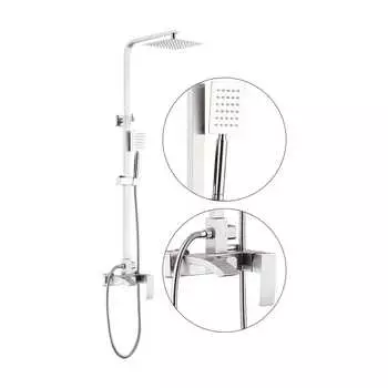 Душевая стойка Fashun A52418 сатин, с изливом