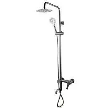 Душевая стойка Fashun A52422 сатин, с изливом