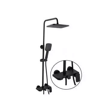 Душевая стойка Fashun A52424-7 черный, с изливом