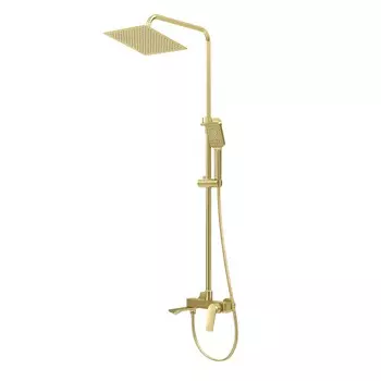 Душевая стойка Grossman Cosmo 500.K35.02.320 с изливом, золото сатиновый