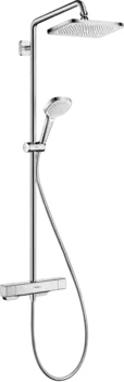 Душевая стойка Hansgrohe Croma E Showerpipe 280 1jet 27630000 с термостатом, без излива, хром