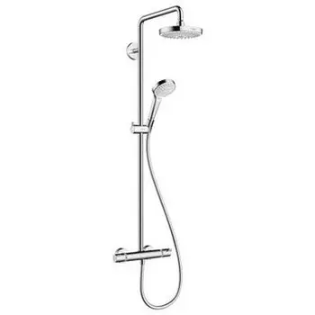 Душевая стойка Hansgrohe Croma Select S 2jet 27253400 без излива, белая, хром