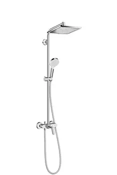 Душевая стойка Hansgrohe Crometta E 240 1jet Showerpipe 27284000 без излива, хром