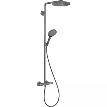 Душевая стойка Hansgrohe Raindance Select S 27633340 с термостатом, без излива, черный хром