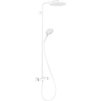 Душевая стойка Hansgrohe Raindance Select S Showerpipe 240 27633700 с термостатом, без излива, белая