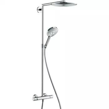 Душевая стойка Hansgrohe Raindance Select Showerpipe 300 27114000 с термостатом и изливом, хром