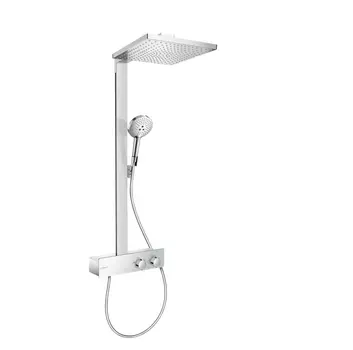Душевая стойка Hansgrohe Raindance Showerpipe E300 27361000 с термостатом, без излива, хром