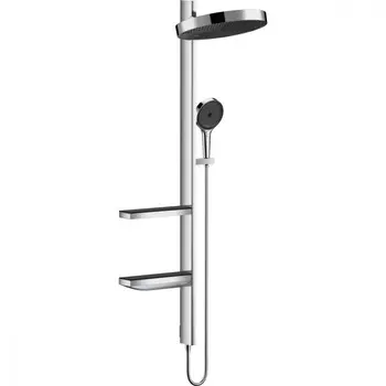 Душевая стойка Hansgrohe Rainfinity Showerpipe 360 1jet 26842000 без излива, хром с черным