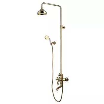 Душевая стойка Lemark Brava LM4762G золото