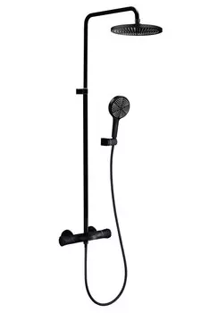 Душевая стойка Milleau DOUBLE H MLHi223PDD-MB черный матовый