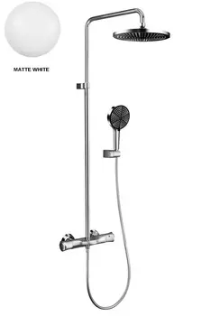Душевая стойка Milleau DOUBLE H MLHi223PDD-MW белый матовый