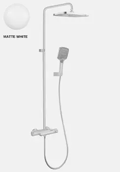 Душевая стойка Milleau DOUBLE MLV8223PDD-MW белый матовый