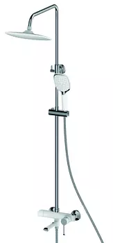 Душевая стойка Osgard Ionic white 92050 хром, белый, с изливом