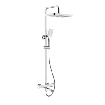 Душевая стойка Raglo R01 R01.26 хром, с изливом и термостатом