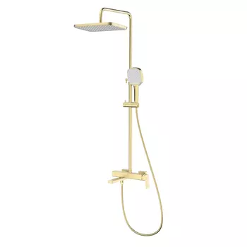 Душевая стойка Raglo R30 R30.24.03 сатин золотой, с изливом