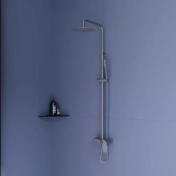 Душевая стойка RGW Shower Panels SP-27Gr серая, с изливом