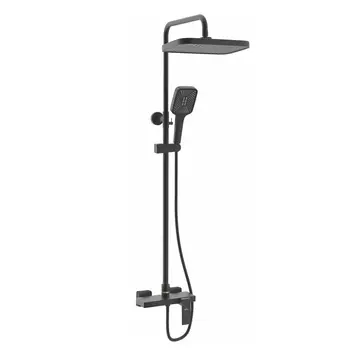 Душевая стойка Rose R1836H-6 без излива, черная