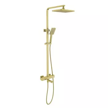 Душевая стойка с термостатом Timo Tetra-thermo SX-0169/17 золото матовое