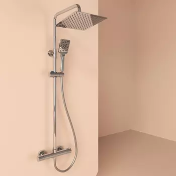 Душевая стойка Sancos Kanedo SC7100CH хром, с термостатом, без излива