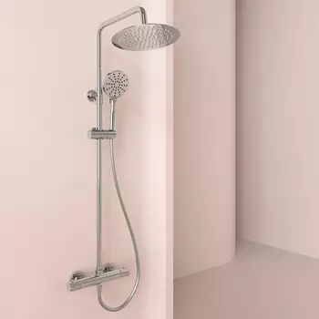 Душевая стойка Sancos Kanedo SC7200CH хром, с термостатом, без излива