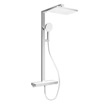 Душевая стойка Sancos Vos SC6100CH хром, со смесителем и термостатом, с изливом