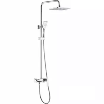 Душевая стойка Shevanik S8936 с изливом для ванны, хром