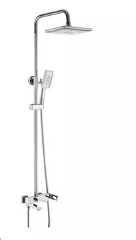 Душевая стойка Shevanik S9036 с изливом для ванны, хром