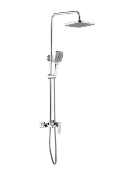 Душевая стойка Shevanik S9736 с изливом для ванны, хром