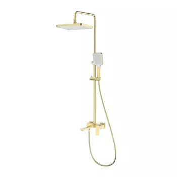 Душевая стойка Splenka S01 S01.24.03 сатин золотой, с изливом