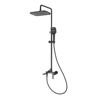 Душевая стойка Splenka S06 S06.24.06 черная, с изливом