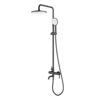 Душевая стойка Splenka S221 S221.24.06 черная, с изливом