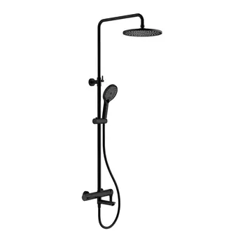 Душевая стойка Splenka S223 S223.24.06 черная, с изливом