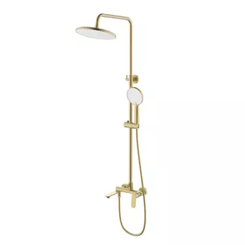 Душевая стойка Splenka S41 S41.24.03 сатин золотой, с изливом