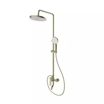 Душевая стойка Splenka S50 S50.24.03 сатин золотой, с изливом