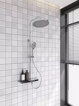 Душевая стойка Veconi Enna EN-200-C-C4 с изливом, хром глянцевый