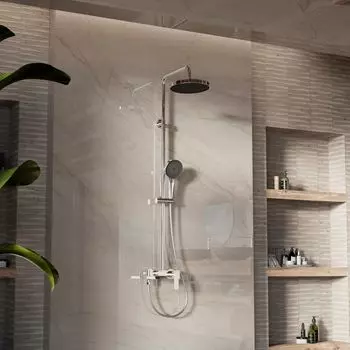 Душевая стойка Vincea VSFS-413CH с изливом, хром