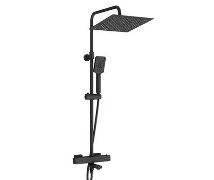 Душевая стойка Wasserkraft A29901 Thermo черный, с изливом