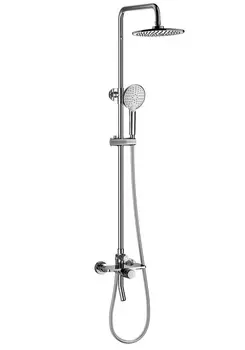 Душевая стойка WONZON & WOGHAND CAPSULE WW-B3031-A2-CR глянцевый хром, с изливом и термостатом