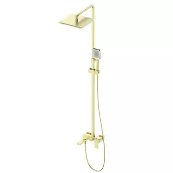 Душевая стойка WONZON & WOGHAND CUBE WW-88739016-BG брашированное золото, с изливом