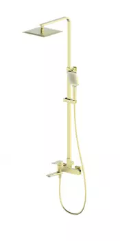 Душевая стойка WONZON & WOGHAND EDGE WW-88739003-BG брашированное золото, с изливом