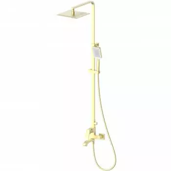 Душевая стойка WONZON & WOGHAND FLEX WW-88047072-BG брашированное золото, с изливом