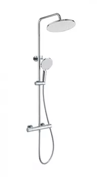 Душевая стойка WONZON & WOGHAND INN WW-B3013-T1-CR глянцевый хром, с термостатом