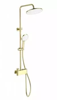 Душевая стойка WONZON & WOGHAND MUSE WW-B3110-BG брашированное золото, с термостатом